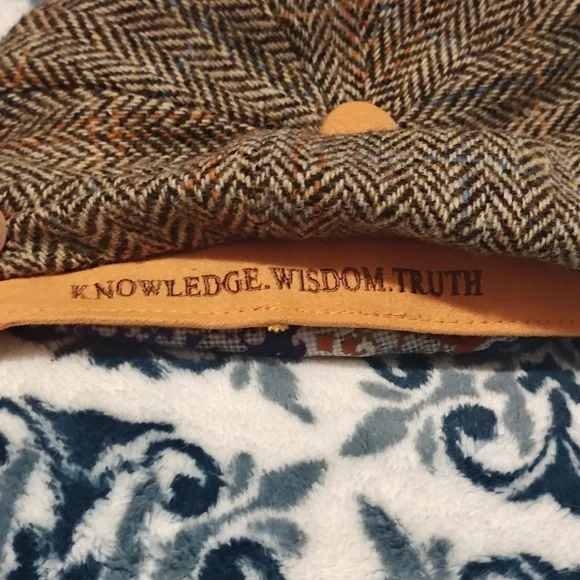 Robert Graham Tan and Brown Herringbone Cap